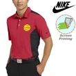 Nike Dri-FIT Engineered Mesh Polo w/ Screen Print 6.3 oz. | https://www.bestnamebadges.com