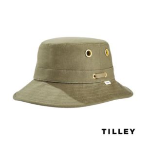 Tilley® Iconic T1 Bucket Hat - Olive | https://www.bestnamebadges.com