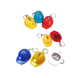 Safe Helmet Shape Bottle Opener Keychain