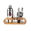 10-Piece bartender Tool with Stand Cocktail Maker Shaker set | https://www.bestnamebadges.com
