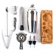 10-Piece bartender Tool with Stand Cocktail Maker Shaker set | https://www.bestnamebadges.com