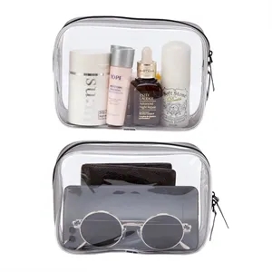 Clear Toiletry Carry Pouch With Zipper
