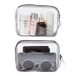 Clear Toiletry Carry Pouch With Zipper | https://www.bestnamebadges.com
