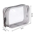 Clear Toiletry Carry Pouch With Zipper | https://www.bestnamebadges.com