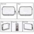 Clear Toiletry Carry Pouch With Zipper | https://www.bestnamebadges.com