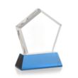 Genosee VividPrint™ Award on Base - Sky Blue | https://www.bestnamebadges.com