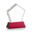 Genosee VividPrint™ Award on Base - Red | https://www.bestnamebadges.com
