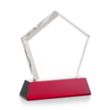Genosee VividPrint™ Award on Base - Red | https://www.bestnamebadges.com