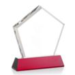 Genosee VividPrint™ Award on Base - Red | https://www.bestnamebadges.com