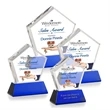 Genosee VividPrint™ Award on Base - Blue | https://www.bestnamebadges.com