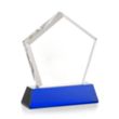 Genosee VividPrint™ Award on Base - Blue | https://www.bestnamebadges.com