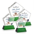 Genosee VividPrint™ Award on Base - Green | https://www.bestnamebadges.com
