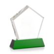 Genosee VividPrint™ Award on Base - Green | https://www.bestnamebadges.com