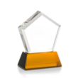Genosee VividPrint™ Award on Base - Amber | https://www.bestnamebadges.com