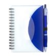 Stylish Spiral Notepad Notebook with Pen "Cupertino" | https://www.bestnamebadges.com