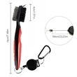 Retractable Golf Club Brush | https://www.bestnamebadges.com