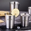 12oz Stainless Steel  Pint Cups | https://www.bestnamebadges.com