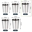 12oz Stainless Steel  Pint Cups | https://www.bestnamebadges.com