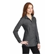 Port Authority Ladies Pincheck Easy Care Shirt 3.4 oz Custom | https://www.bestnamebadges.com