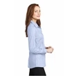 Port Authority Ladies Pincheck Easy Care Shirt 3.4 oz Custom | https://www.bestnamebadges.com