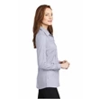 Port Authority Ladies Pincheck Easy Care Shirt 3.4 oz Custom | https://www.bestnamebadges.com