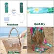 Microfiber Beach Towel | https://www.bestnamebadges.com