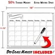 Smart Magnetic Dry Erase Calendar | https://www.bestnamebadges.com