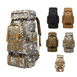 80L Camouflage Tactical Hiking Backpack