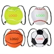 Football Shap Drawstring Bag | https://www.bestnamebadges.com