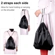 Drawstring Sports Pack With Front Zipper | https://www.bestnamebadges.com