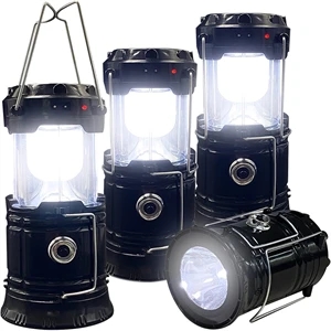Portable LED Camping Solar Lantern Lightweight Waterproof 