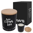 AWS Bamboo Soy Candle | https://www.bestnamebadges.com