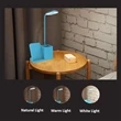 LED Desk Lamp with Wireless Charger | https://www.bestnamebadges.com