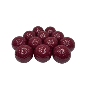Burgundy Golf Balls