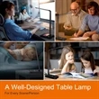 Multifunctional LED Desk Lamp with Wireless Charger | https://www.bestnamebadges.com