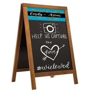 Wood A-Frame Chalkboard Kit