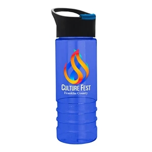 Salute2 - 24 oz. Bottle With Pop-up Sip Lid - Digital | https://www.bestnamebadges.com