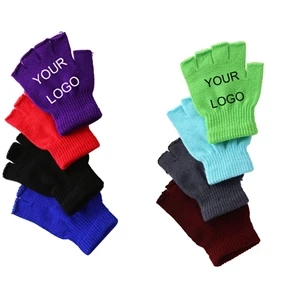 Knit Fingerless  Gloves