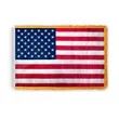 USA Embroidered Ceremonial Flags With Fringe | https://www.bestnamebadges.com