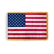 USA Embroidered Ceremonial Flags With Fringe | https://www.bestnamebadges.com