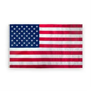 6'x10' USA Spun Polyester Embroidered Flag | https://www.bestnamebadges.com