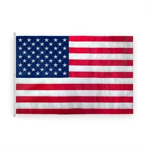 10'x19' USA Spun Polyester Embroidered Flag | https://www.bestnamebadges.com