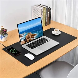 Desk Mouse Pad With 1OW Wireless Charger