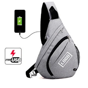 Crossbody Sling Bag With USB Charging Port