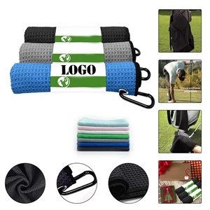 Microfiber Waffle Pattern  Golf Towel