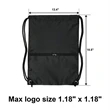 Drawstring backpack | https://www.bestnamebadges.com