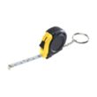 Rubber Tape Measure Key Tag With Laminated Label | https://www.bestnamebadges.com