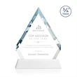 Apex Award on Newhaven Base - White | https://www.bestnamebadges.com