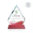 Apex VividPrint™ Award on Newhaven Base - Red | https://www.bestnamebadges.com