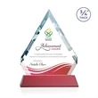 Apex VividPrint™ Award on Newhaven Base - Red | https://www.bestnamebadges.com